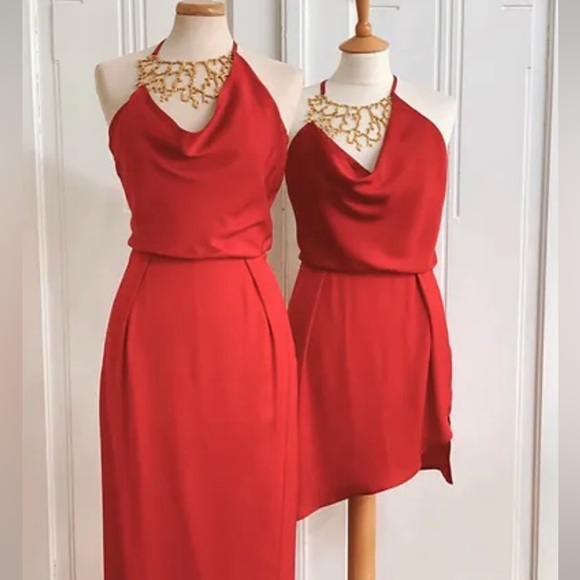 Unique silk dress - Picture 4 of 5